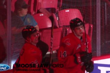 Warriors Goal 5 by #29 Kjell Kjemhus Moose Jaw (5) - Swift Curre