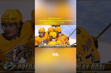 2023.12.7 Tampa Bay Lightning vs Nashville Predators - Juuso Parssinen 1-1 NSH 🇫🇮 #juusoparssinen