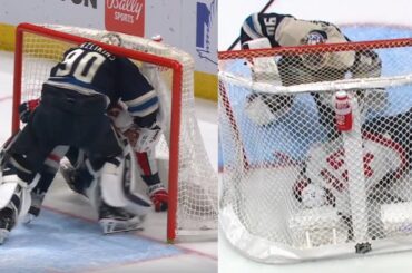 Tom Wilson Fights Elvis Merzlikins (NOT CLICKBAIT)