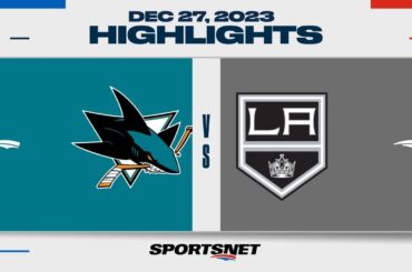 NHL Highlights | Sharks vs. Kings - December 27, 2023