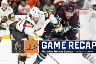 Golden Knights @ Ducks 12/27 | NHL Highlights 2023