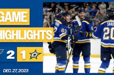 Game Highlights: Blues 2, Stars 1