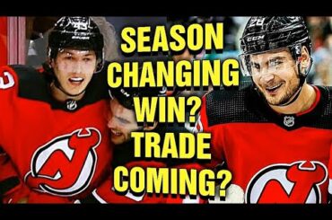 NJ Devils With A Season Changing Win after Hughes & Meier Scored to Beat Blue Jackets? Trade Coming?