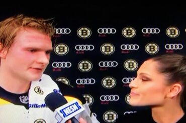 Danton Heinen Bruins Post Game Interview 2/6/18