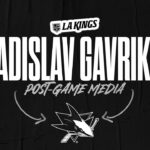 Defenseman Vladislav Gavrikov | 12.27.23 LA Kings Win over San Jose Sharks | Postgame Media