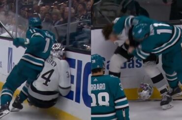 Luke Kunin Drops The Gloves With Alex Laferriere After Hit On Arthur Kaliyev