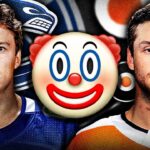I AM THE BIGGEST CLOWN ON THE INTERNET… Vancouver Canucks VS Philadelphia Flyers