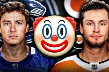 I AM THE BIGGEST CLOWN ON THE INTERNET… Vancouver Canucks VS Philadelphia Flyers