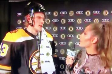 Danton Heinen Bruins Post Game Interview 11/11/18