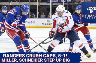 Rangers crush Caps, Schneider answers the bell, and Miller explodes for three points! Trouba hurt!