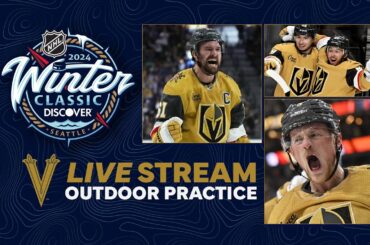Jack Eichel, Mark Stone and the Golden Knights 2024 Discover NHL Winter Classic Practice Skate