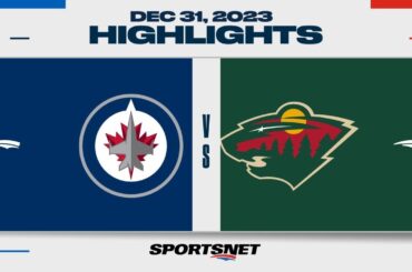 NHL Highlights | Jets vs. Wild - December 31, 2023