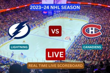 Montreal Canadiens vs Tampa Bay Lightning LIVE Score UPDATE Today Hockey NHL Season Dec 31 2023
