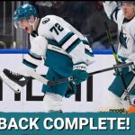 Tomas Hertl And William Eklund Power San Jose Sharks Three Goal Comeback Vs The New York Islanders