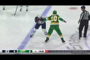 Pat Maroon & Adam Lowry Drop Gloves Right Away When Game Starts