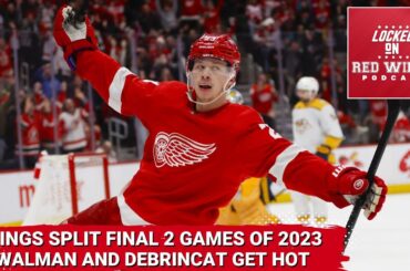 Jake Walman & Alex DeBrincat Get Hot as Red Wings Split Final Two Games of 2023