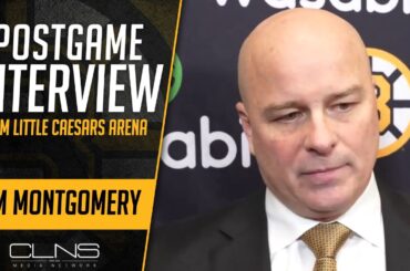 Jim Montgomery REACTS to Bruins 5-3 Win vs Red Wings | Postgame Interview 12/31/23
