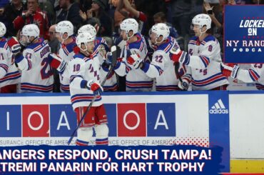 Artemi Panarin for MVP!! Breadman nets hat trick as the Rangers crush the Tampa Bay Lightning, 5-1!