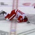 Patric Hornqvist's behind the play hit on Henrik Zetterberg