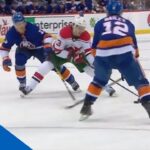 Nico Hischier Skates Around Islanders Then Goes Backhand To Score