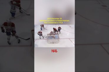 2023.12.30 Montreal Canadiens vs Florida Panthers - Eetu Luostarinen 2-1 FLA 🇫🇮