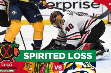Arvid Soderblom and Chicago Blackhawks Unable to Hold Off Predators | CHGO Blackhawks Postgame