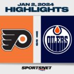 NHL Highlights | Flyers vs. Oilers - January 2, 2024