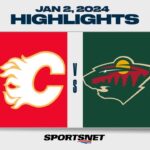 NHL Highlights | Flames vs. Wild - January 2, 2024