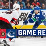 Senators @ Canucks 1/2 | NHL Highlights 2024