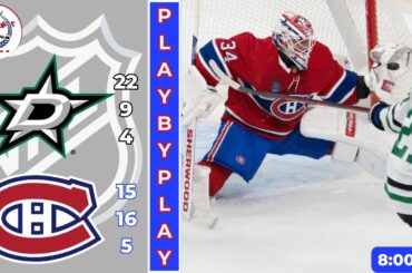 NHL GAME PLAY BY PLAY CANADIENS VS STARS