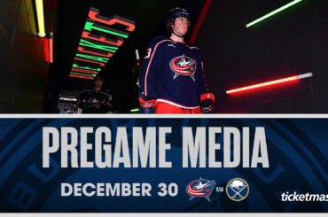 Jake Christiansen is set to make his season debut against Buffalo 💪 | Pregame Media (12/30/23)