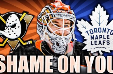TORONTO, YOU SHOULD BE ASHAMED FOR THIS… (ANAHEIM DUCKS GOALTENDER DISRESPECTED: LUKAS DOSTAL) Leafs