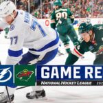 Lightning @ Wild 1/4 | NHL Highlights 2024