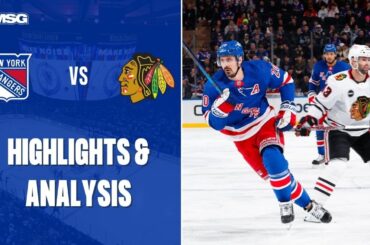 Brennan Othmann Makes NHL Debut In Rangers Rout Over Hawks | New York Rangers