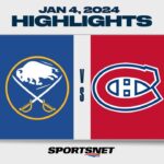 NHL Highlights | Sabres vs. Canadiens - January 4, 2024