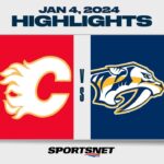 NHL Highlights | Flames vs. Predators - January 4, 2024