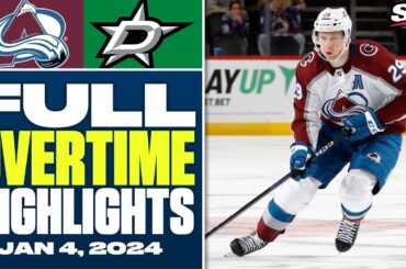 Colorado Avalanche at Dallas Stars | FULL Overtime Highlights - January 4, 2024