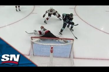 Kraken's Jordan Eberle Makes Perfect Touch Pass To Set Up Beauty Breakaway Goal from Tomas Tatar