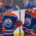 Ryan Nugent Hopkins of the Edmonton Oilers scores PP goal vs the Philadelphia Flyers 02-01-2024