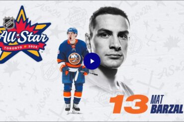 NY Islanders' Mathew Barzal Named to '24 NHL All-Star Game