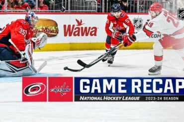 Hurricanes @ Capitals 1/5 | NHL Highlights 2024