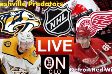 🔴Nashville Predators Vs. Detroit Red Wings: Live NHL Hockey With Play By Play Audio And Fan Chat!