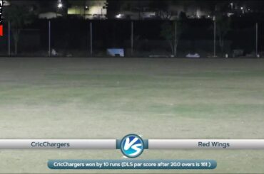 RED WINGS 🆚 CRIC CHARGERS  ( PLATINUM  CUP FINAL )