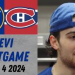 Devon Levi Postgame Interview vs Montreal Canadiens (1/4/2024)