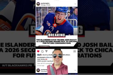 New York Islanders send Josh Bailey with a 2nd round pick to Chicago Blackhawks. Waived for buyout
