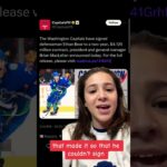 Ethan Bear Signs In Washington #hockey #nhl #sports