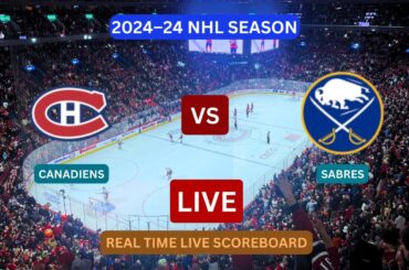 Montreal Canadiens Vs Buffalo Sabres LIVE Score UPDATE Today Hockey NHL Season Match Jan 04 2024