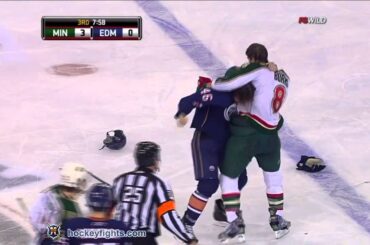 Brent Burns vs Zack Stortini Jan 18, 2011