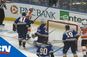 James van Riemsdyk Makes Perfect Redirection On Travis Konecny Goal