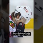 Bedard took a big hit from Devils’ Brendan Smith